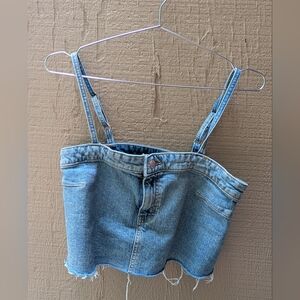 💙Wild Fable Blue Denim Crop Top💙